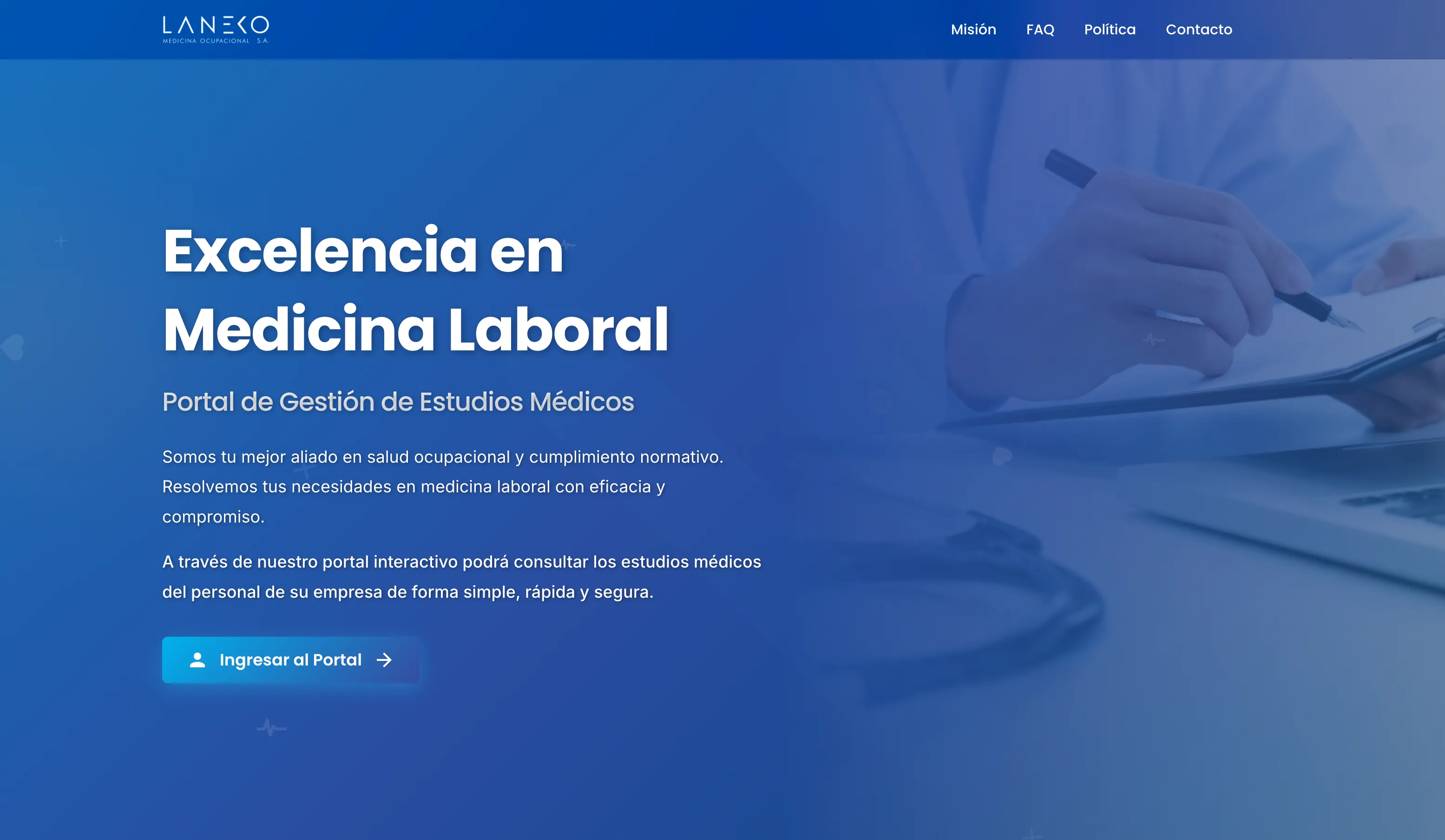 Laneko - Landing Page