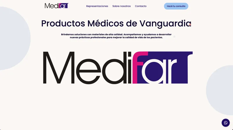 Medifar - Marketing landing